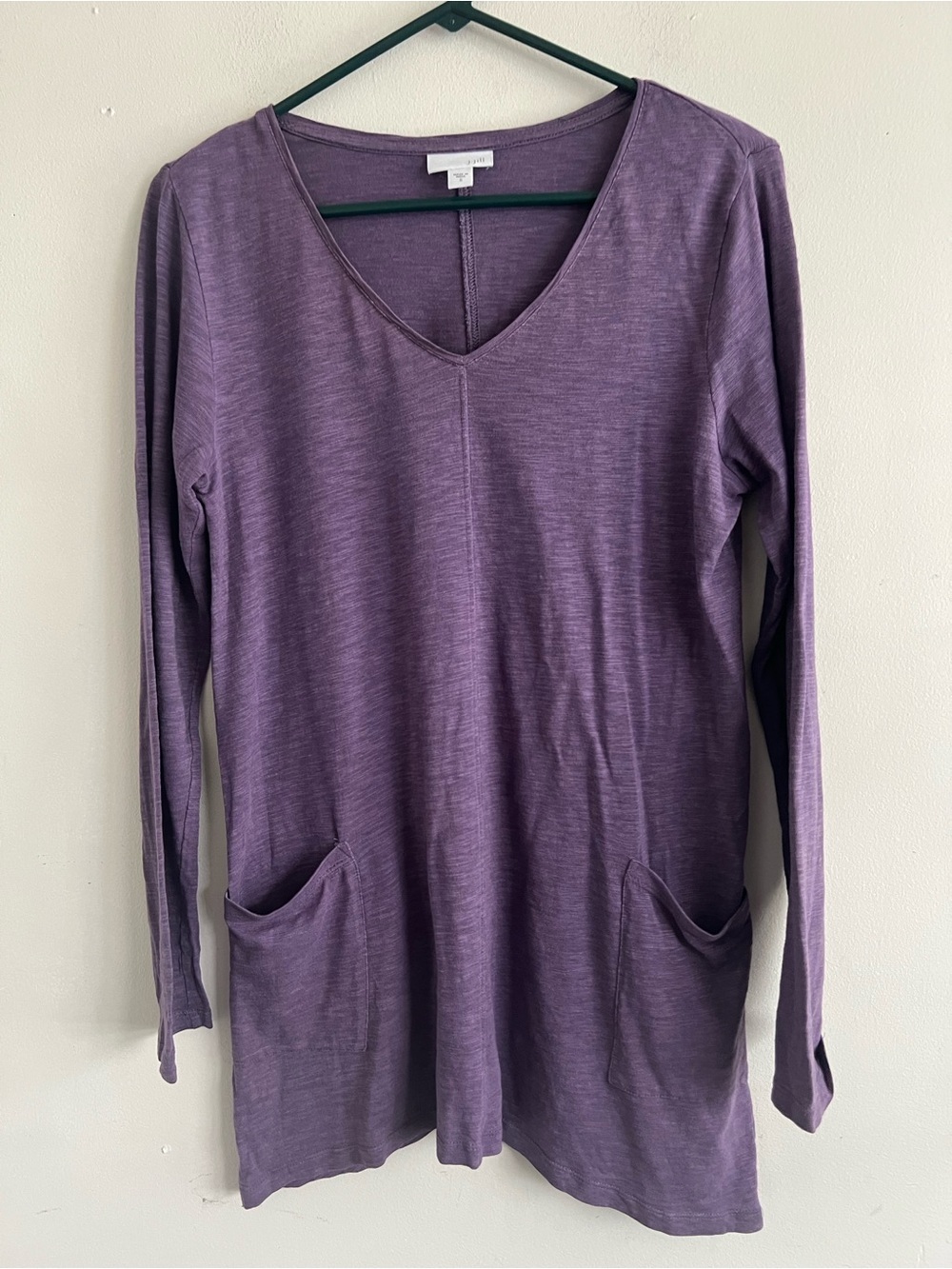 J. Jill Plum V-Neck Long Sleeve Tunic